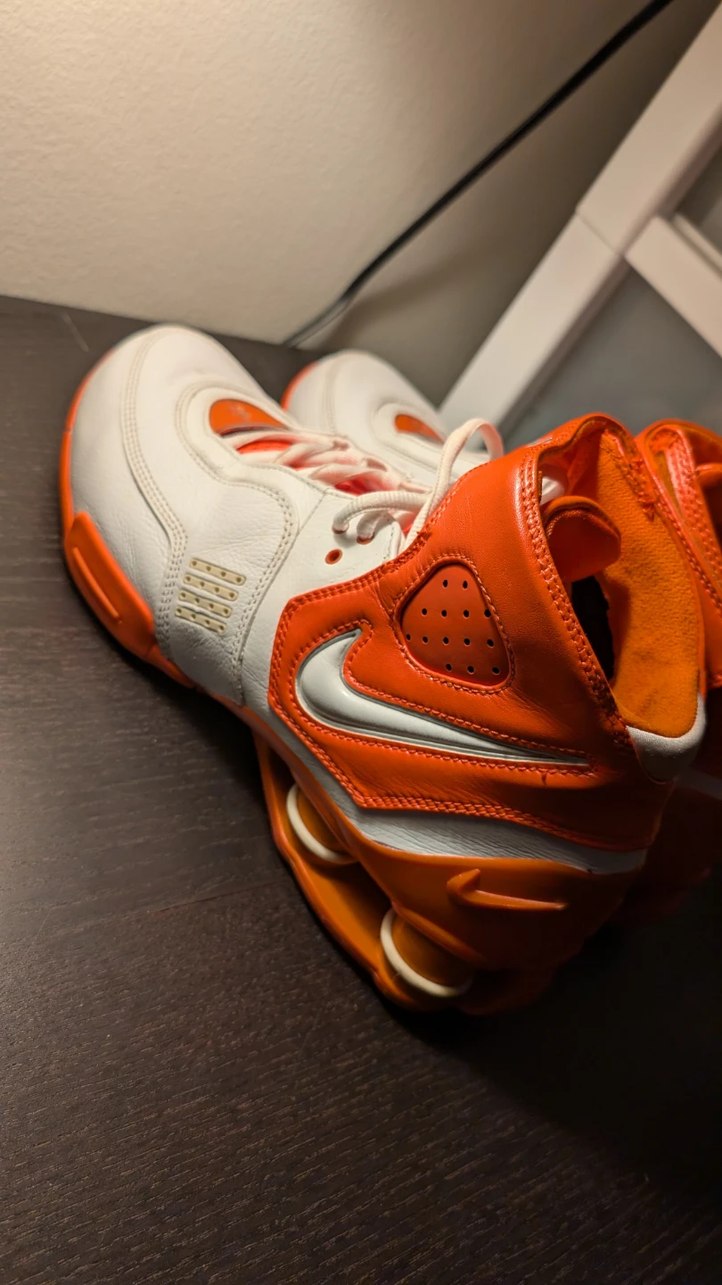 Nike Men's Shox Elite TB Colors White Orange Chrome US Size 9 - photo 2