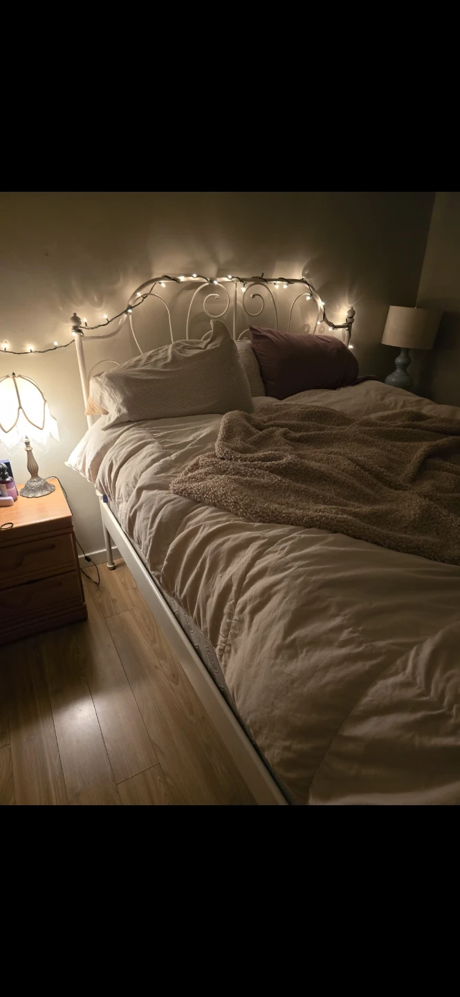 Ikea Liervik Queen-size Iron Bed - White - photo 2