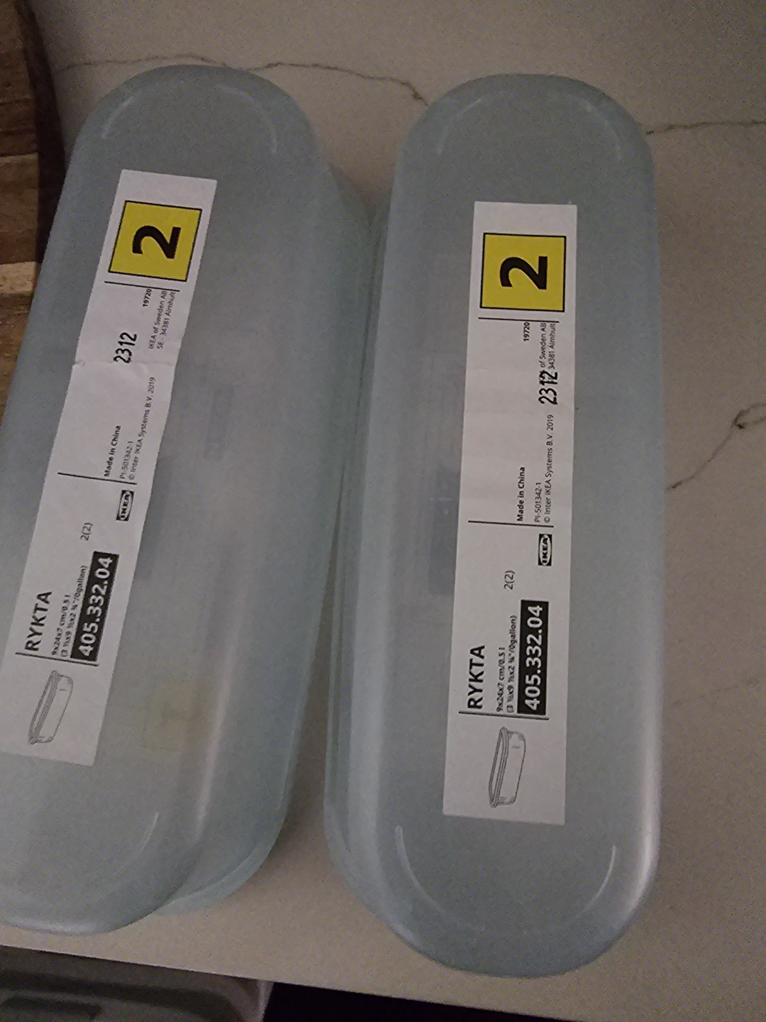 IKEA RYKTA Food Storage Containers - Set of 2 - photo 2