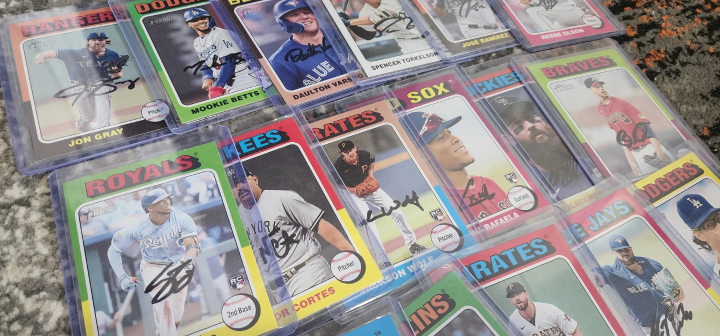 Collection of Autographed Baseball Cards - photo 2