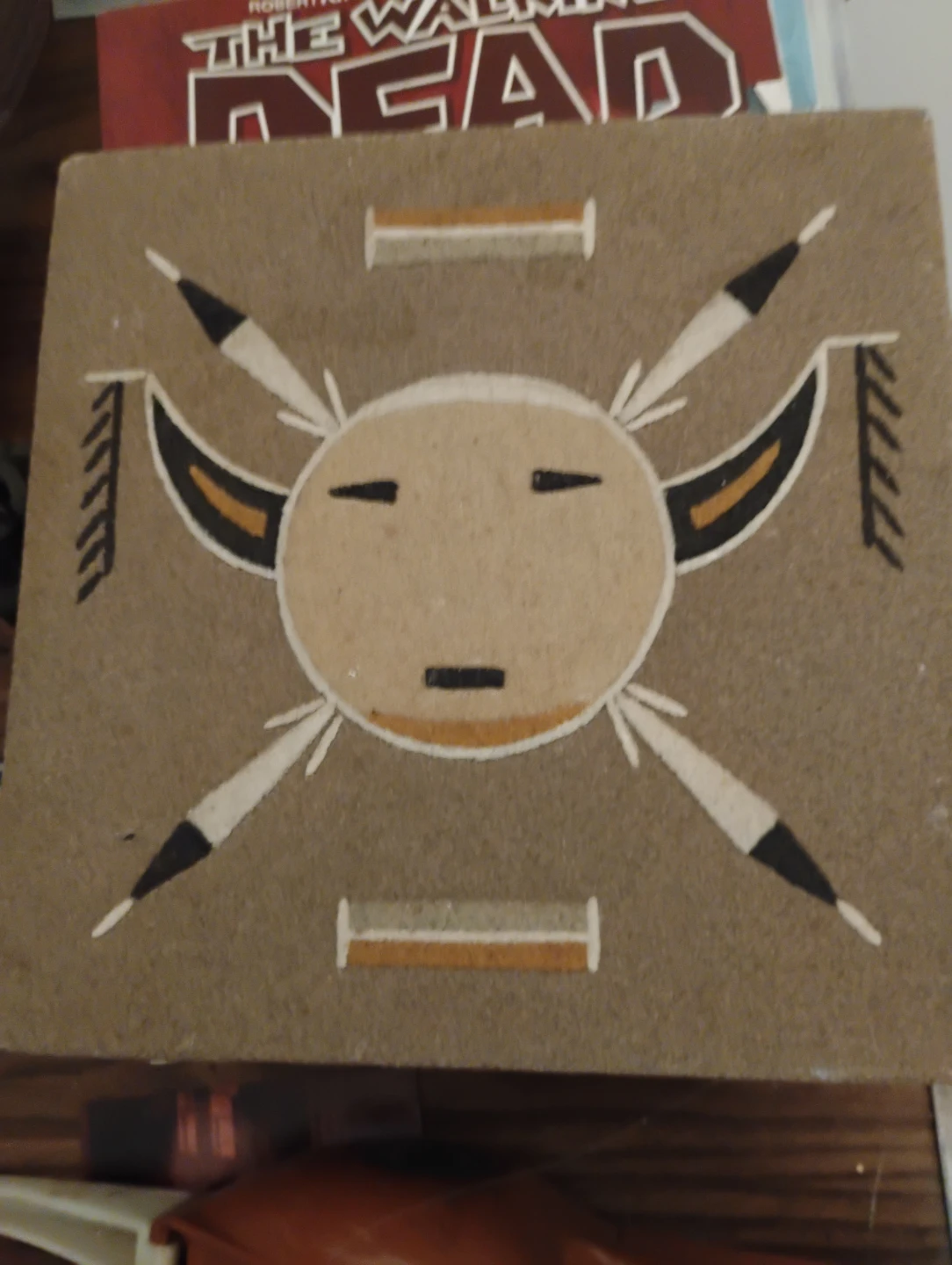 Southwestern Style Sand Painting Plaque