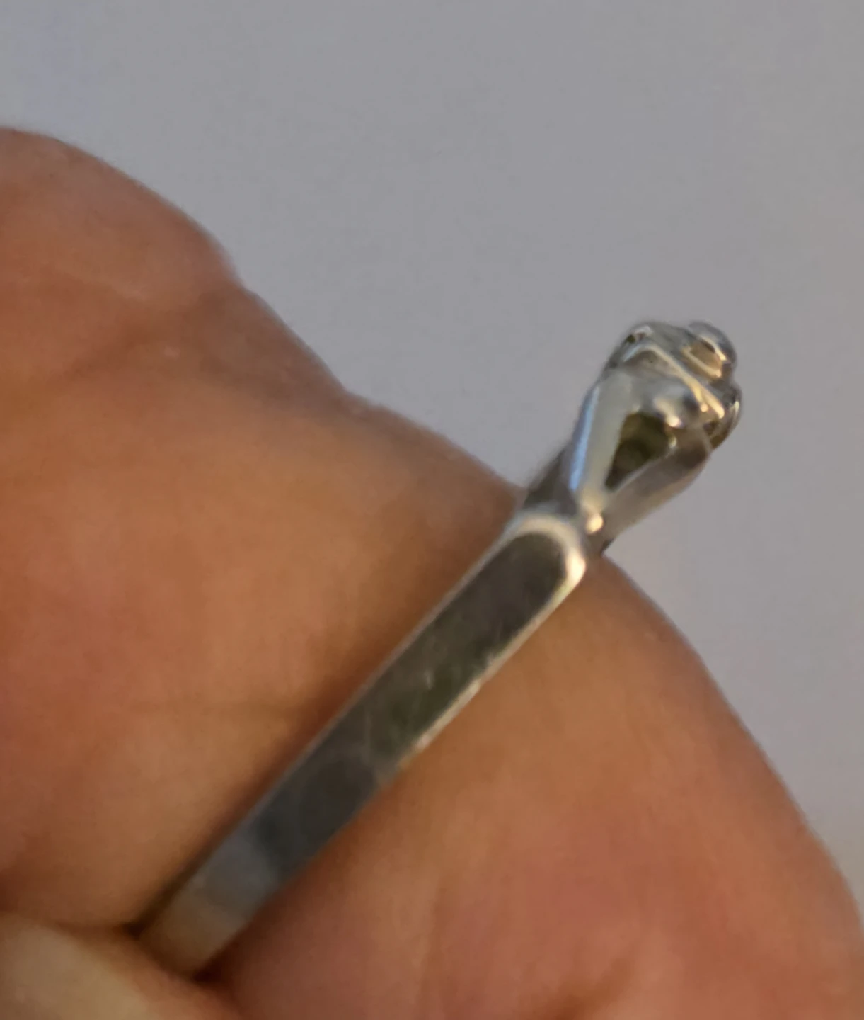 18K White Gold Illusion Ring - photo 3