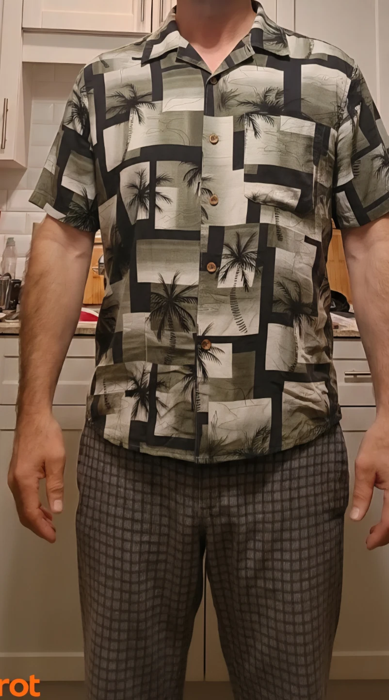 Tommy Bahama Silk Button-Up Shirt - Size L