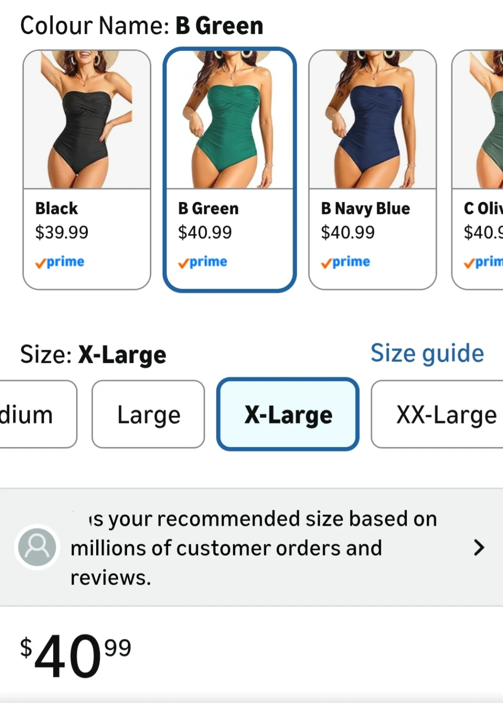 BNWT Women's One-Piece Swimsuit - Emerald Green - XL - photo 5