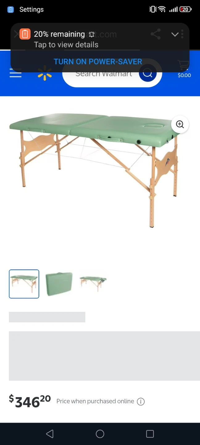 Green Portable Massage Table