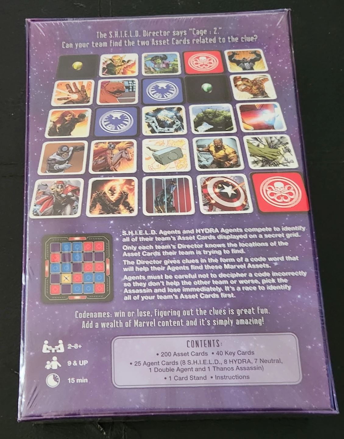 Codenames: Marvel Factory Sealed Board Game - photo 2