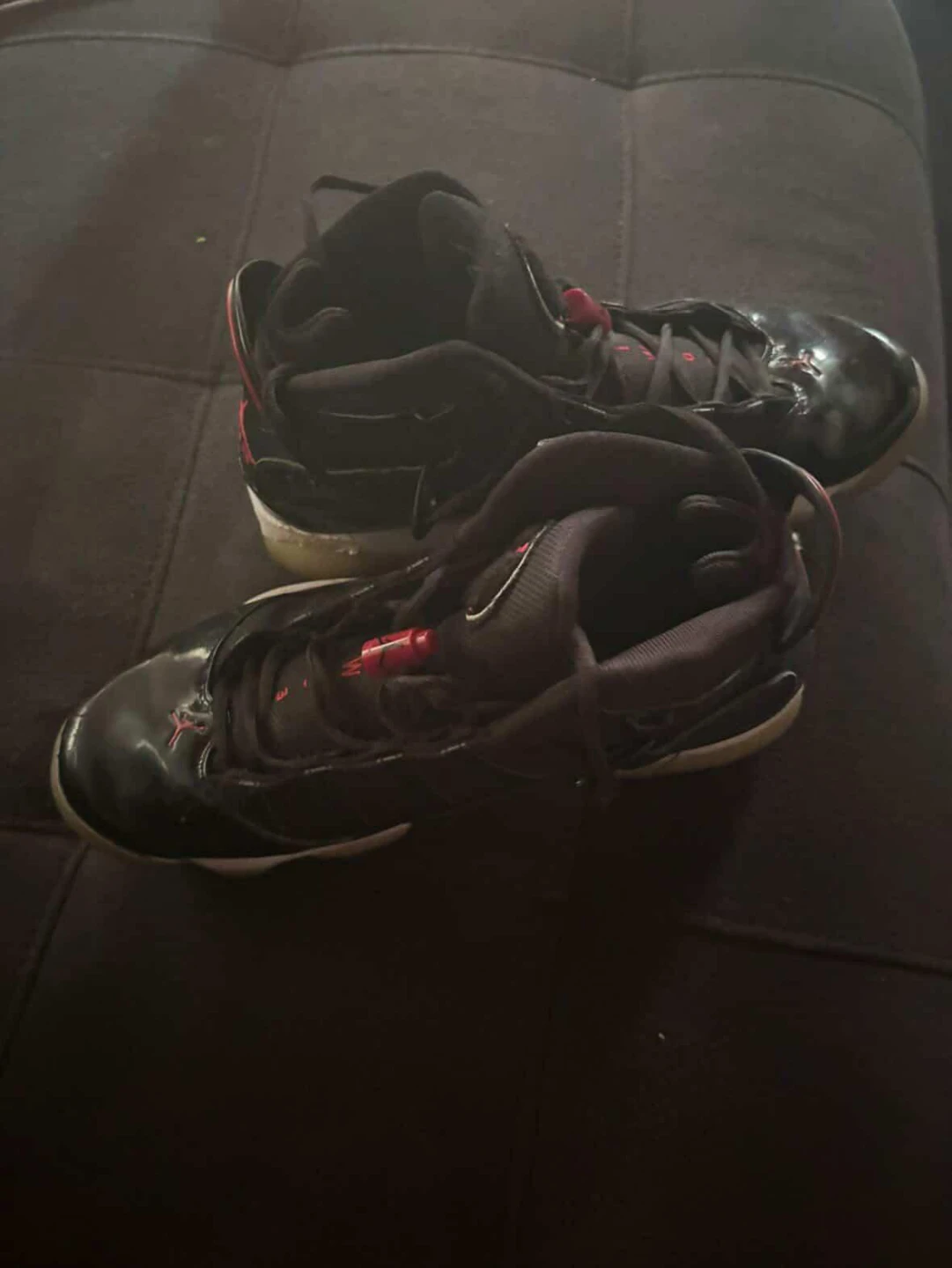Jordan 6 Rings Black Red Men's Basketball Shoes - photo 3