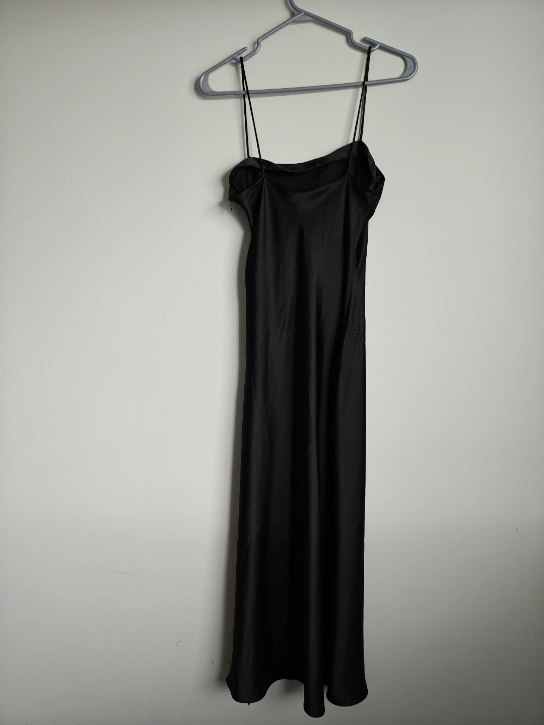 Zara Black Satin Slip Dress - XS - photo 3