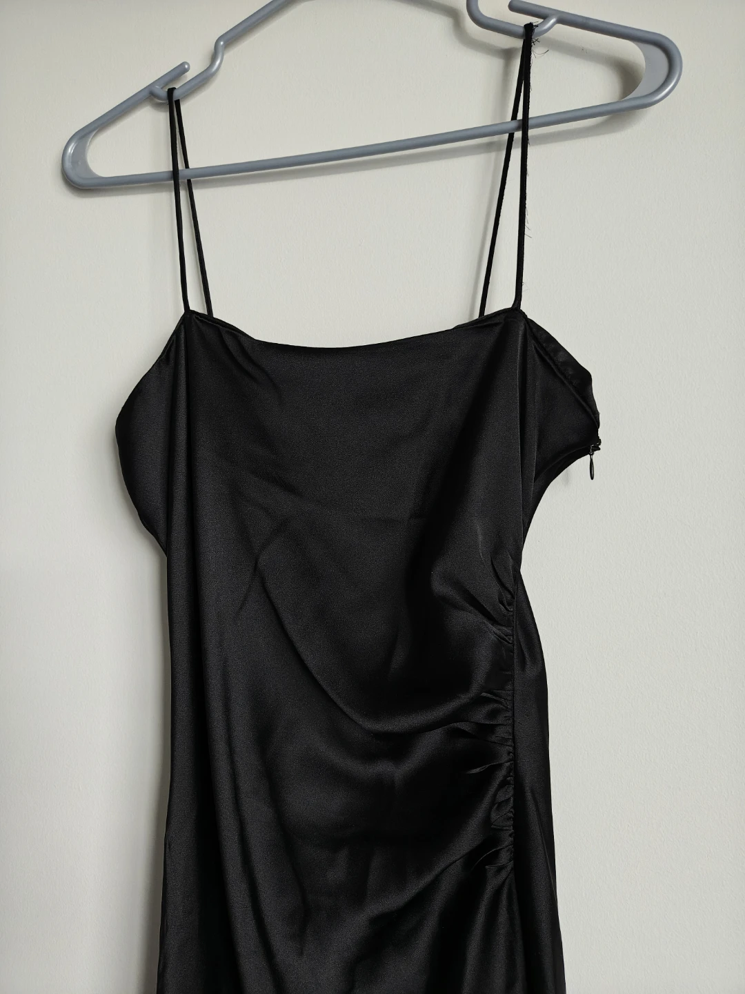 Zara Black Satin Slip Dress - XS - photo 5