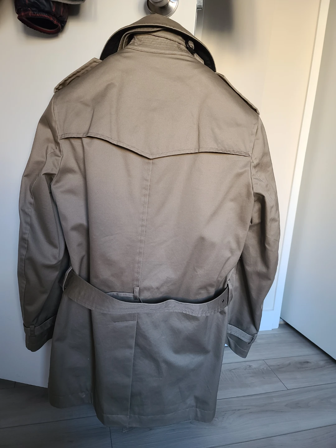 Banana Republic Khaki Trench Coat with Removable Liner
