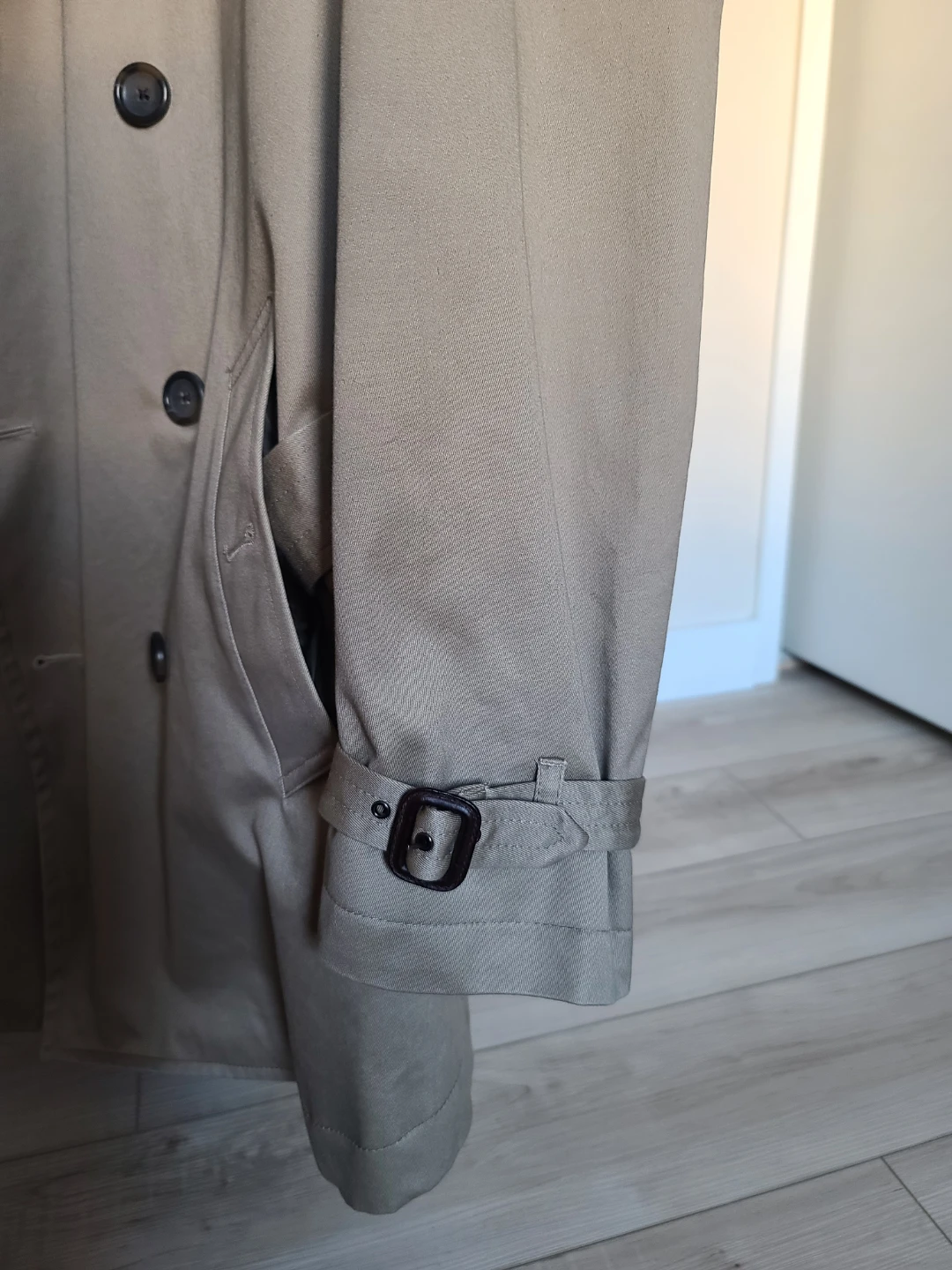Banana Republic Khaki Trench Coat with Removable Liner - photo 2