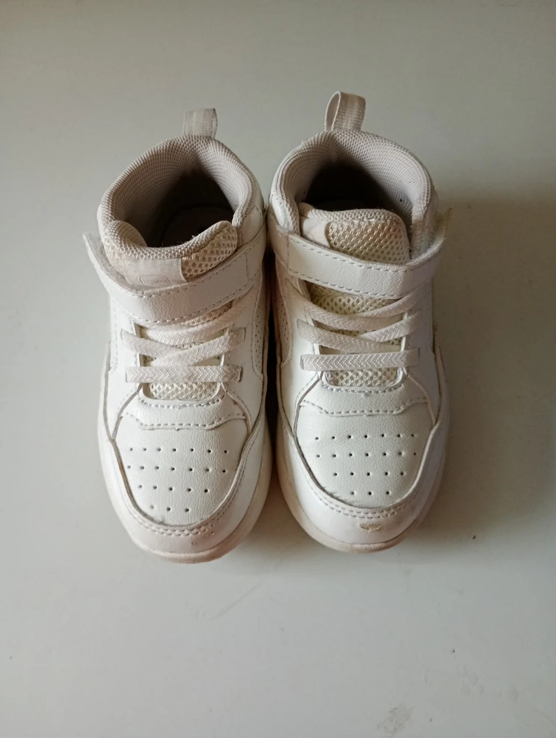 White Sneakers and Blue Crocs for toddlers - photo 2