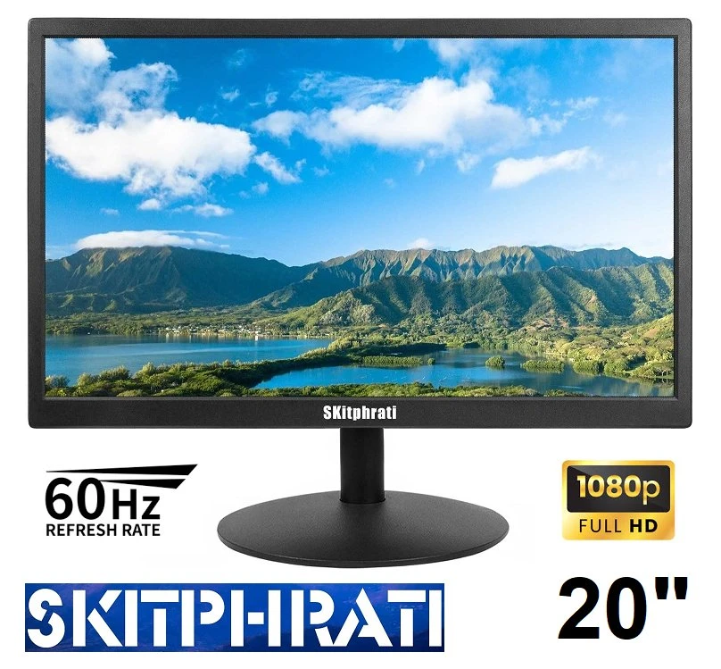 SKitphrati 20" Monitor with VGA/HDMI/rca - 60hz - 1600 x 900
