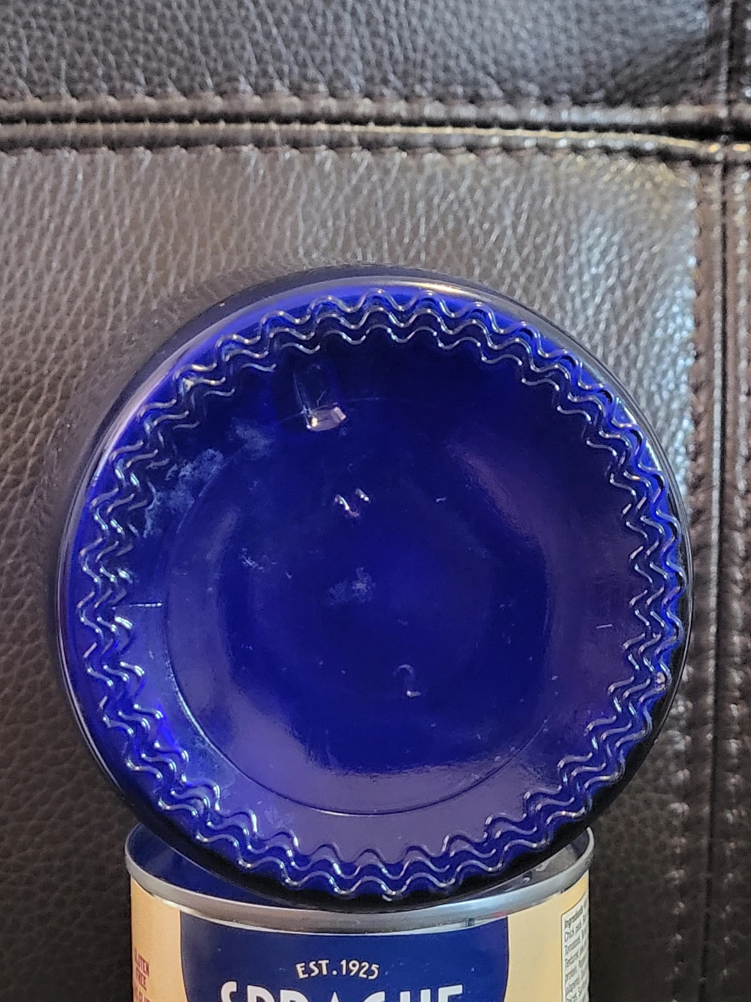 Vintage Colbalt Blue Glass Jar / Bud Vase - photo 3