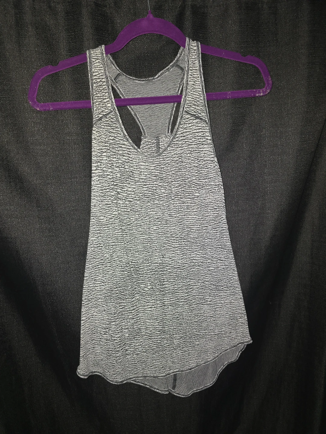 Lululemon Athletica Grey Pattern Tank Top