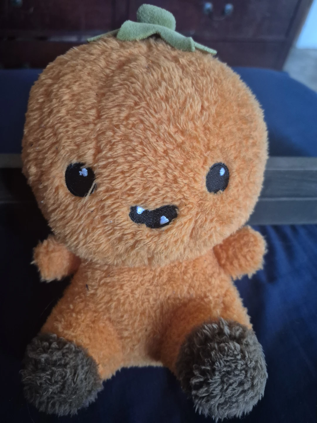 Plush stuffed animals - dog, teddy bear, pumpkin - photo 3