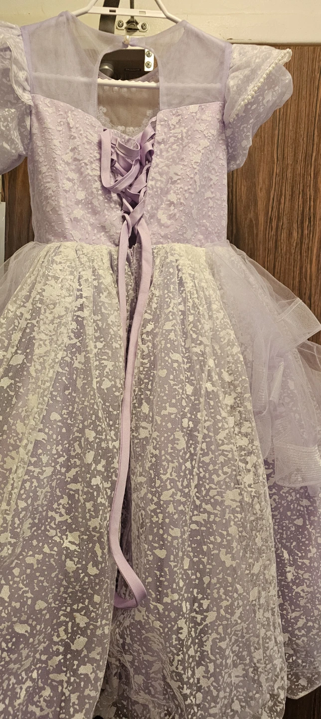 Girls Lavender Sparkle Pageant Dress