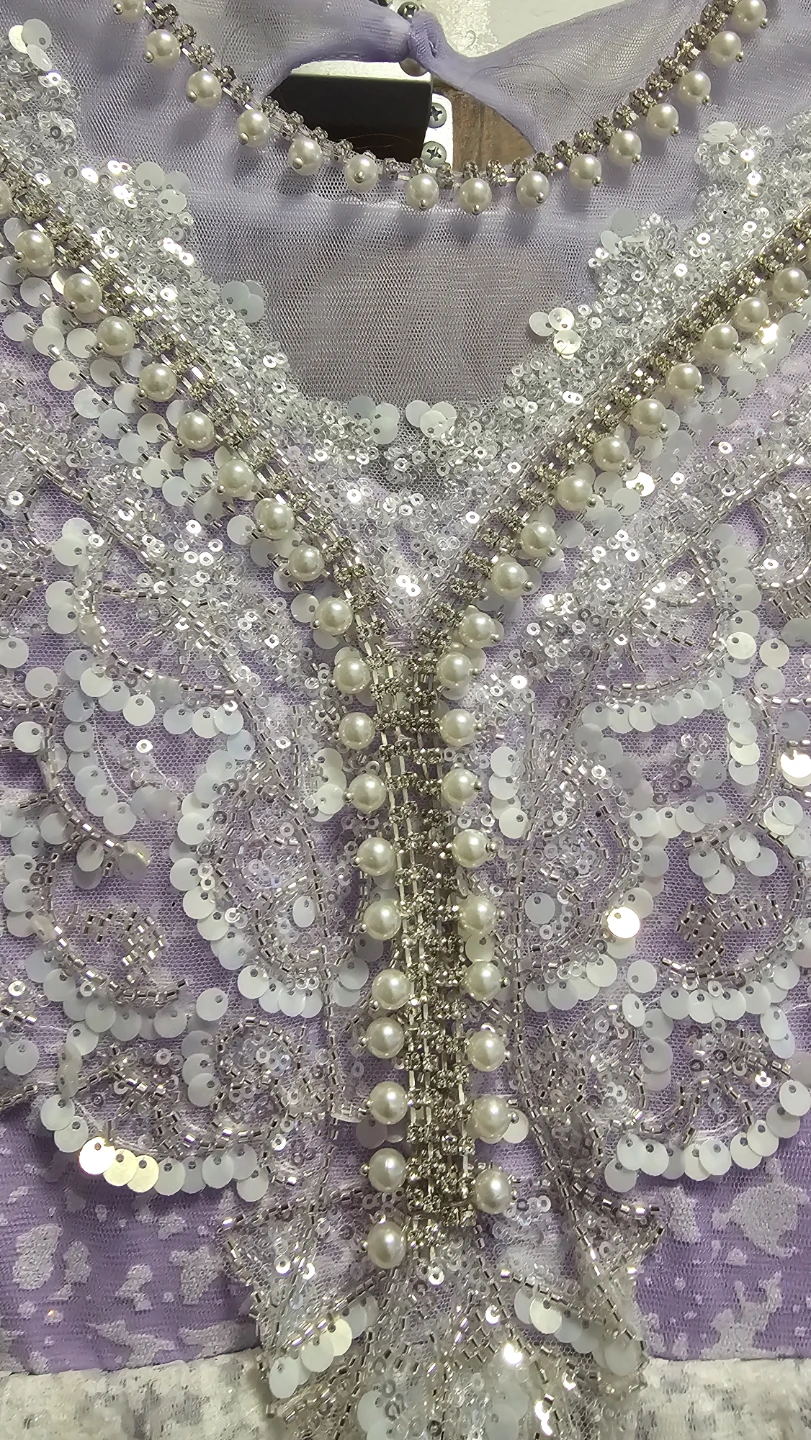 Girls Lavender Sparkle Pageant Dress - photo 5
