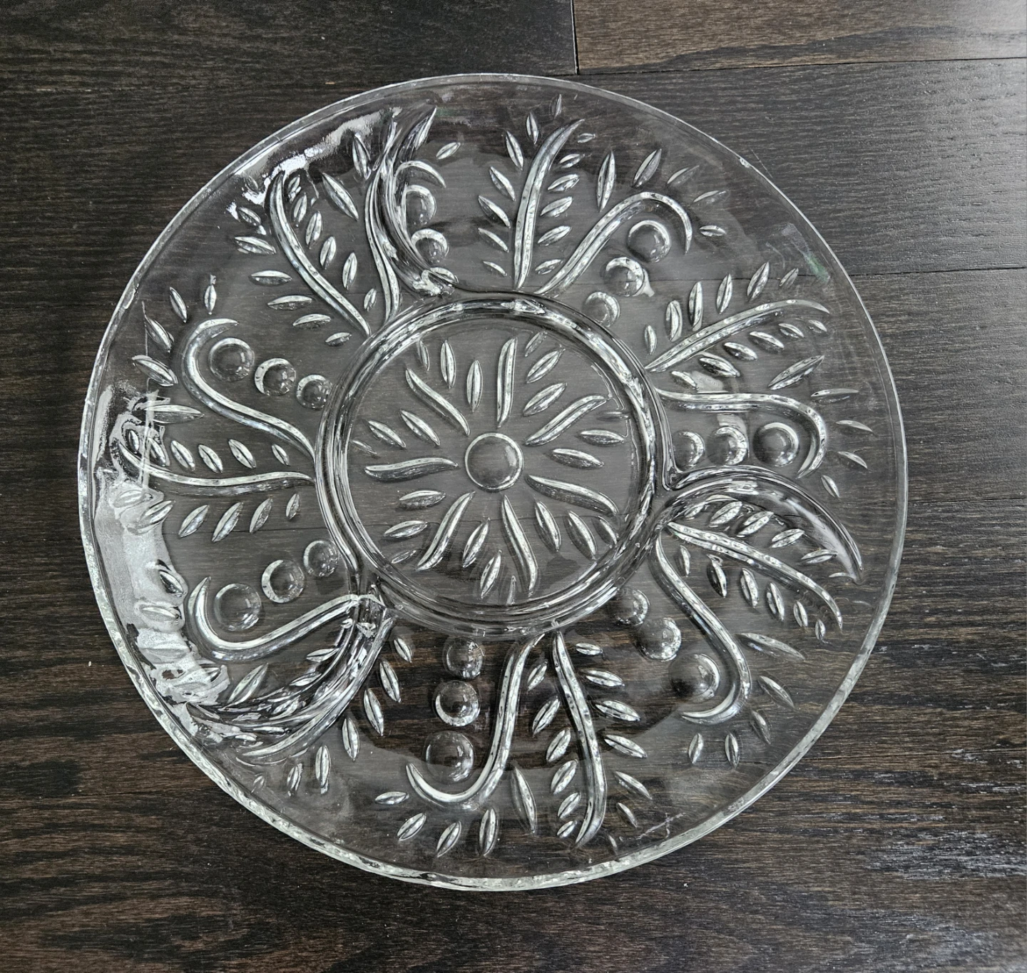 4 Part Divided Glass Serving Dish