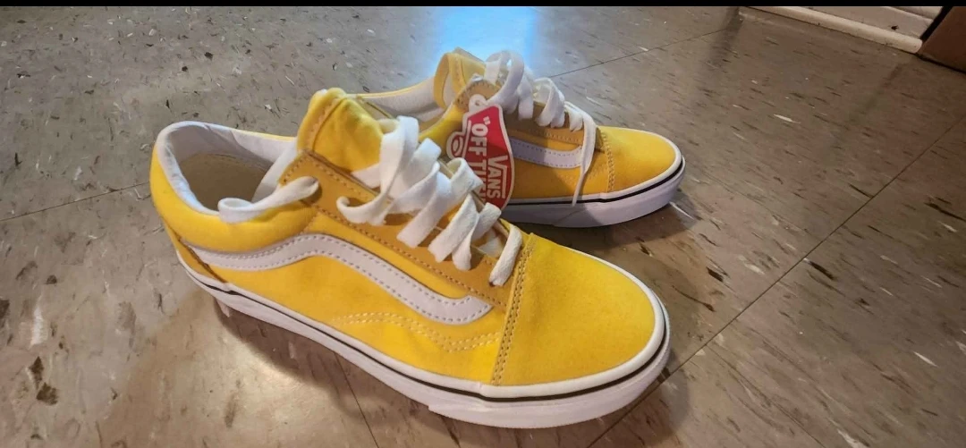 Yellow Vans Old Skool Shoes
