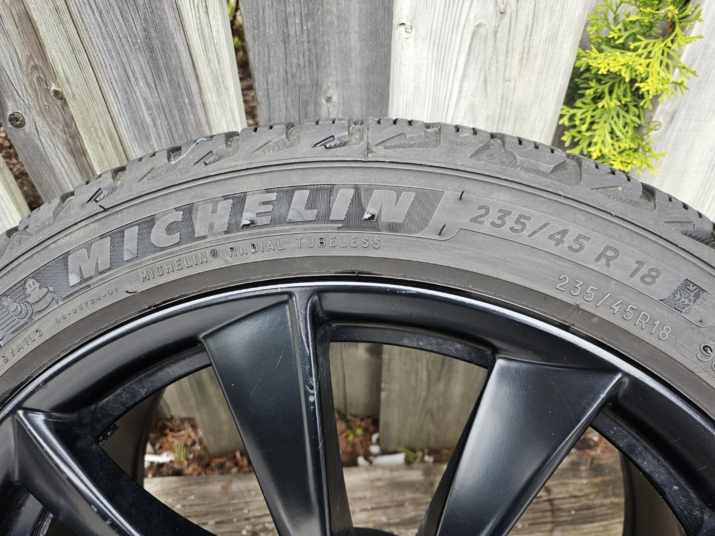 Michelin Winter Tires on Tesla 3 Rims