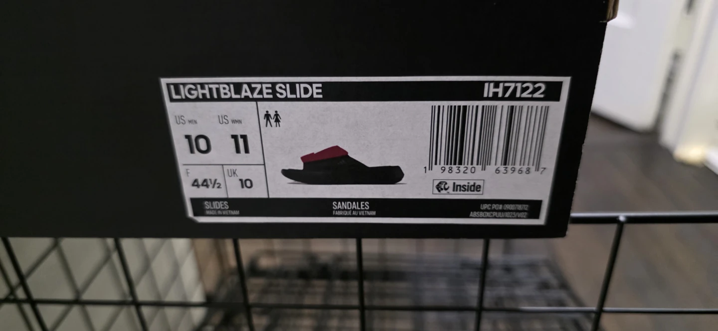 Adidas Lightblaze Slide Sandals Men's Size 10 Texas Tech Red - photo 5