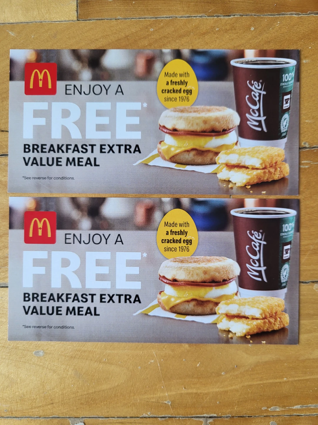 McDonald's Breakfast Extra Value Meal Coupon