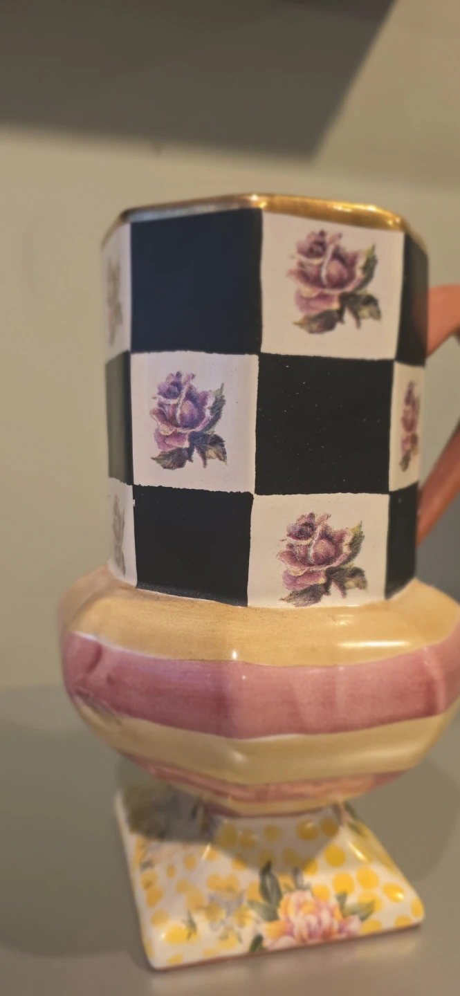 Frank and Mustard Checkered Rose Mug - photo 2