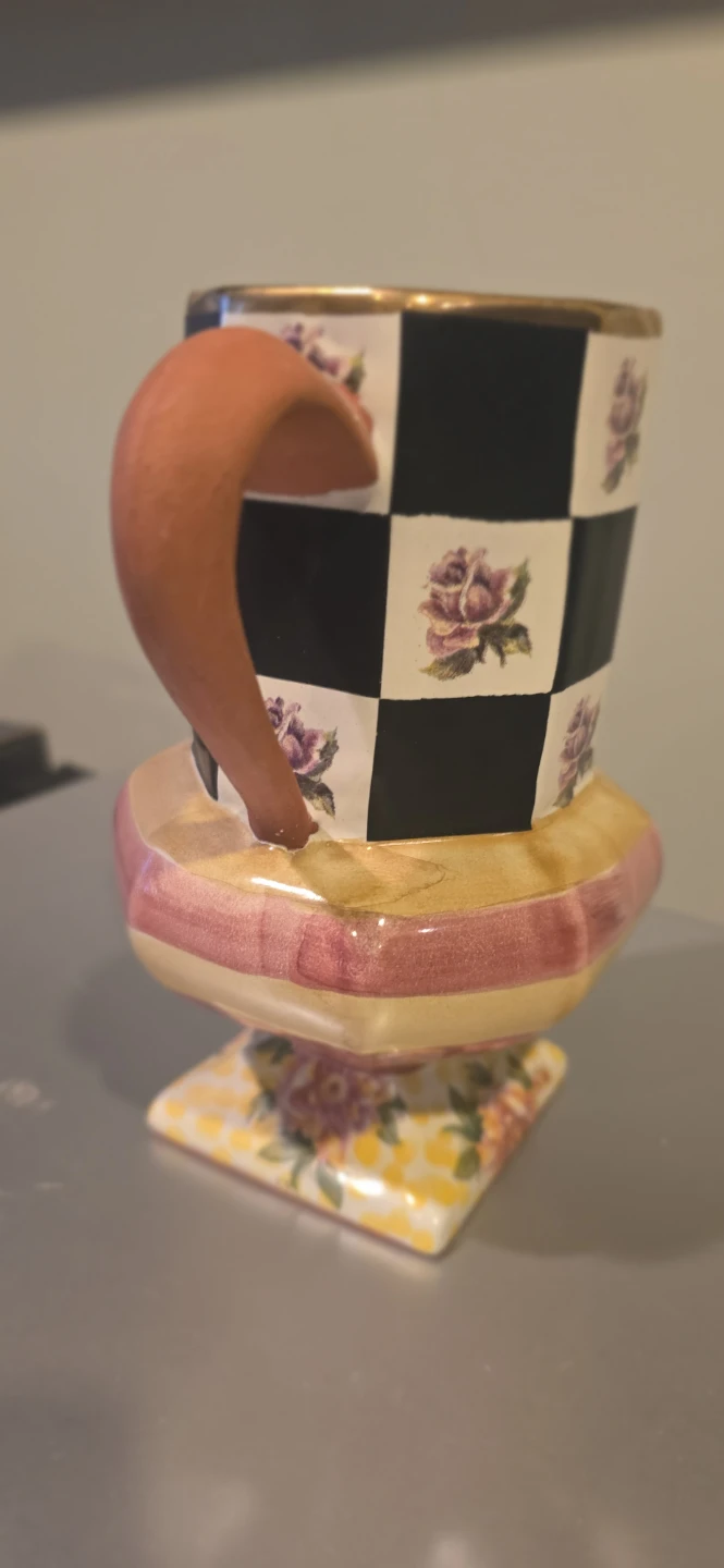 Frank and Mustard Checkered Rose Mug - photo 3