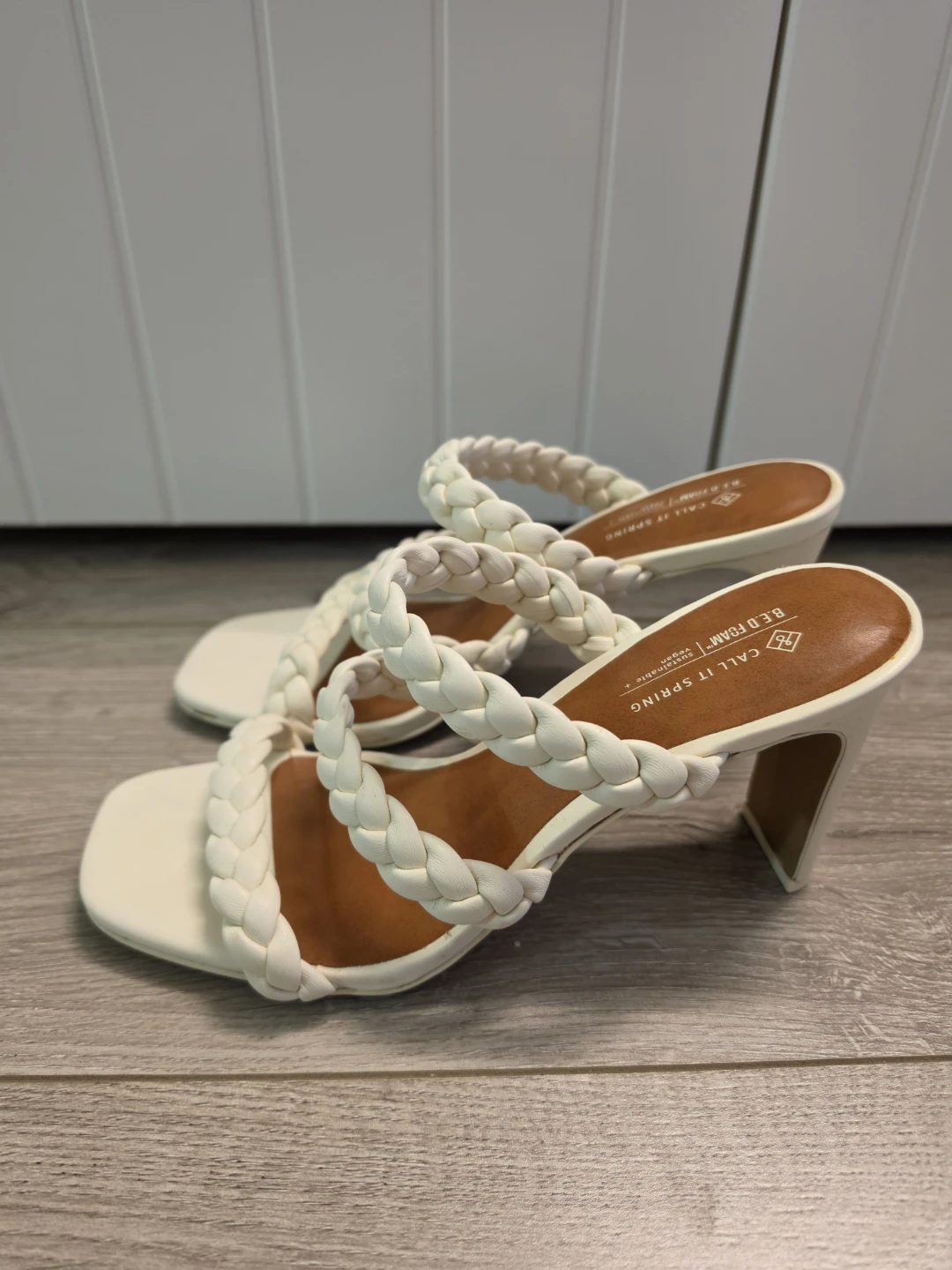 Call It Spring White Braided Heel Sandals - photo 4