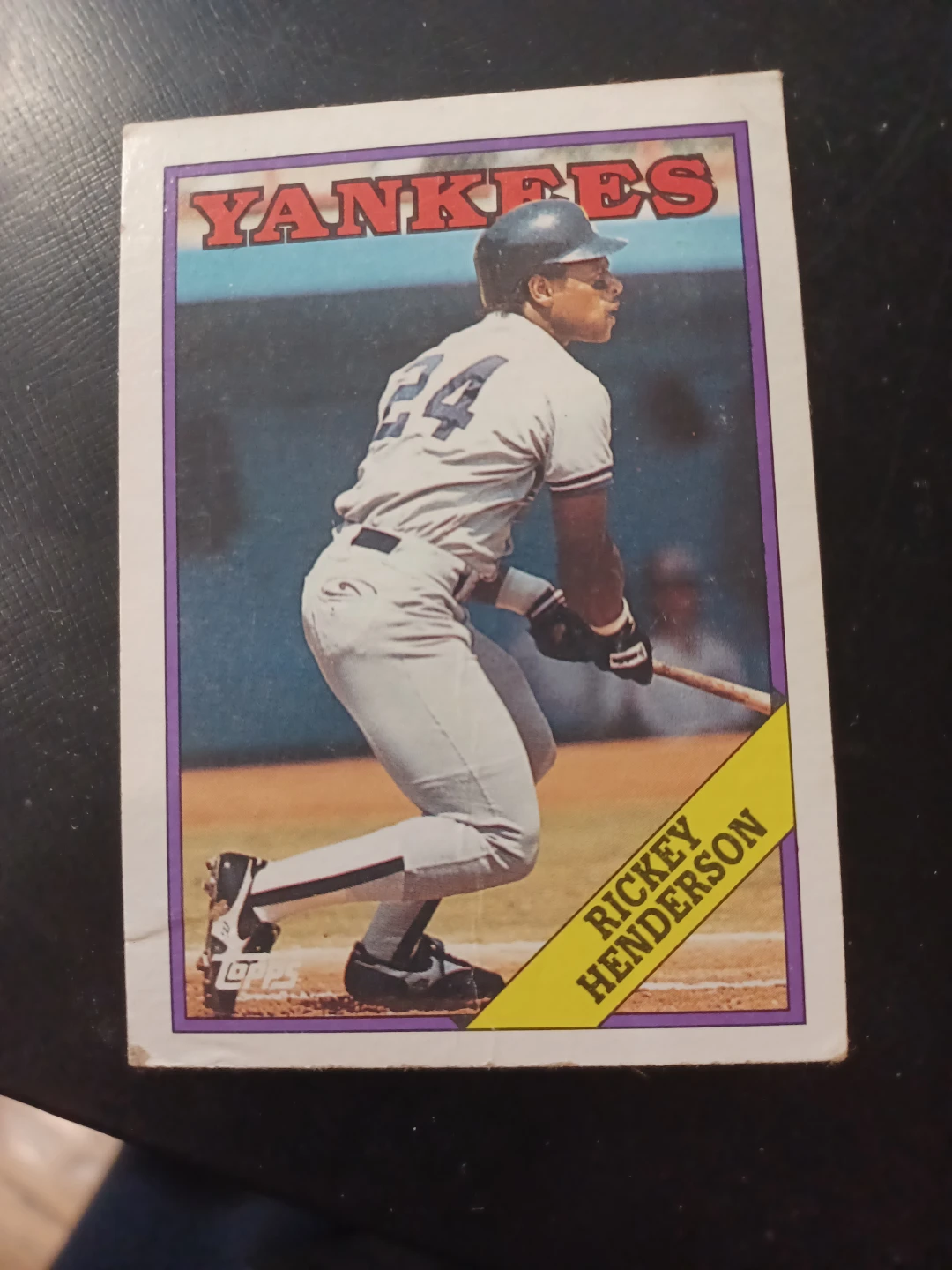 1988 Topps Rickey Henderson Baseball Card