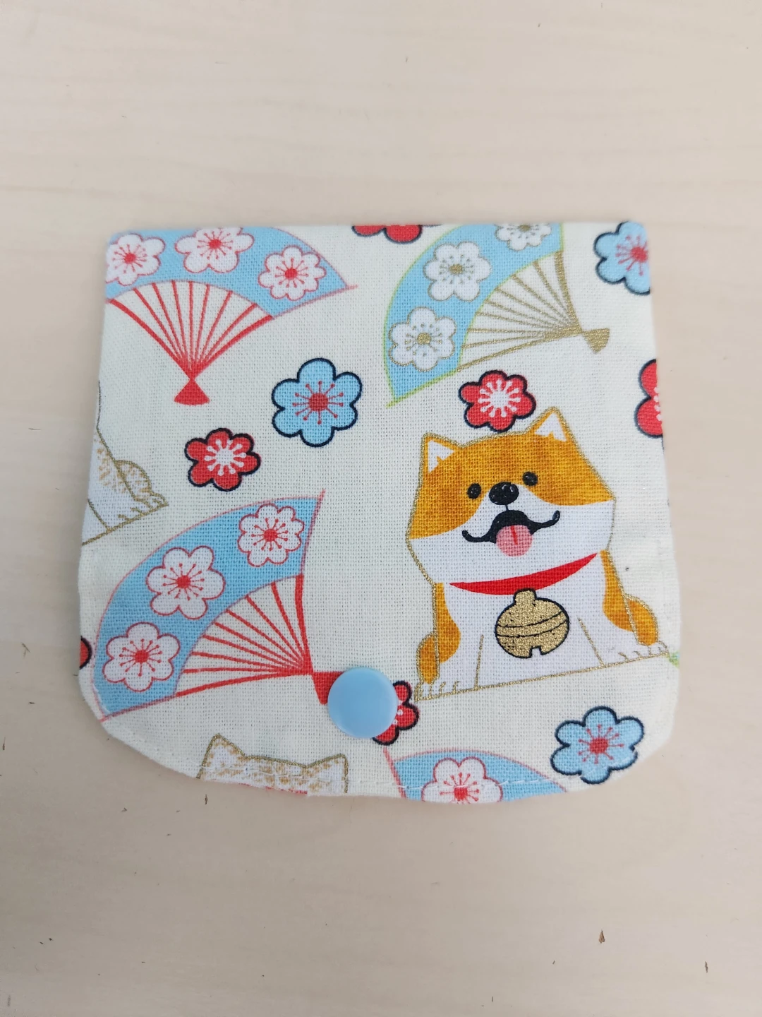 Hand Made Shiba Inu Fabric Card Holder - photo 2