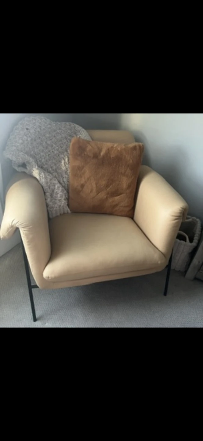 Accent Armchair - Tan - photo 2
