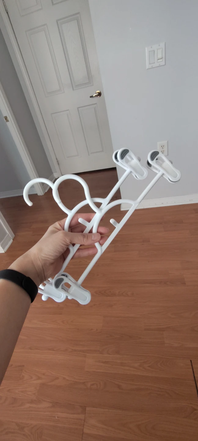 White Plastic Hangers with Clips