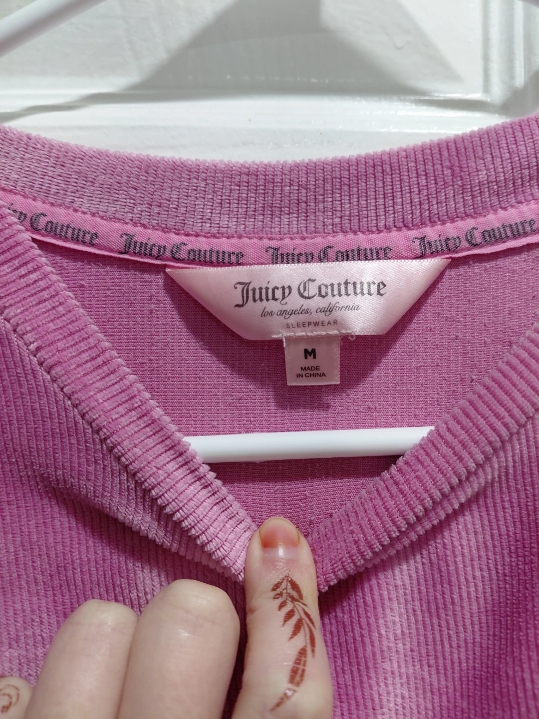 Juicy Couture Velour Sweatshirt Pink Size M - photo 3