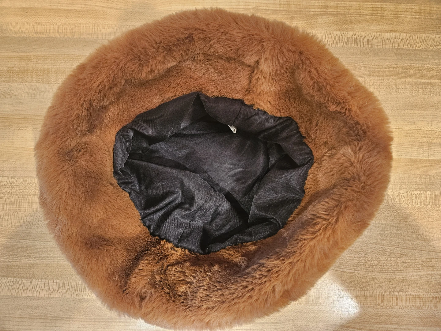 Brown Faux Fur Bucket Hat - photo 2