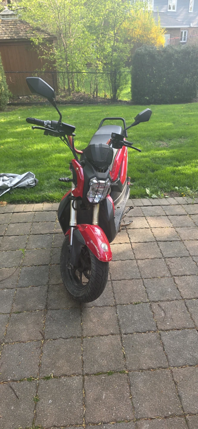Red Electric Scooter