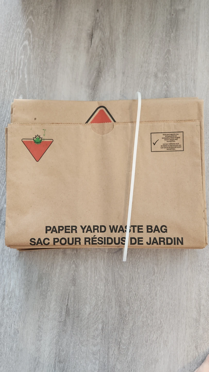 Canadian Tire Paper Yard Waste Bags