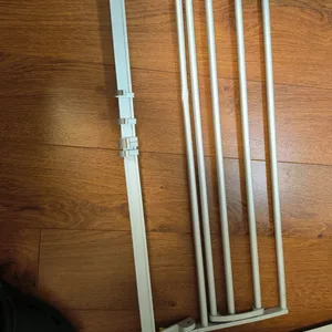 Silver Metal Towel Rack