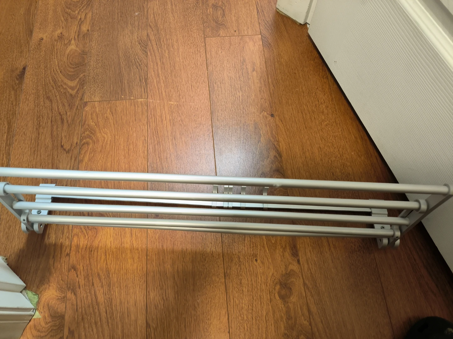 Silver Metal Towel Rack - photo 2