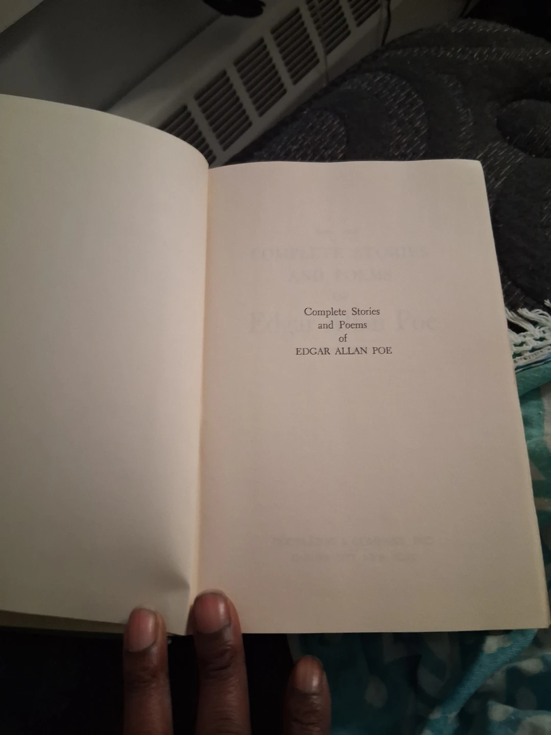 Complete Stories and Poems of Edgar Allan Poe Hardcover Book