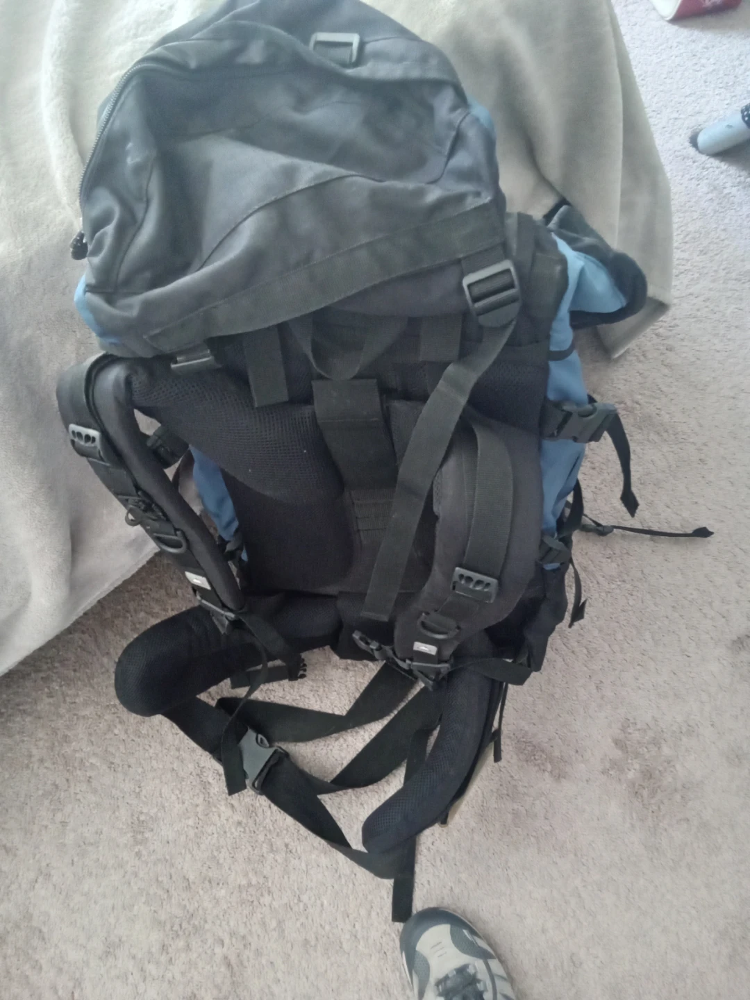 Backpack - Blue and Black Hiking Pack
