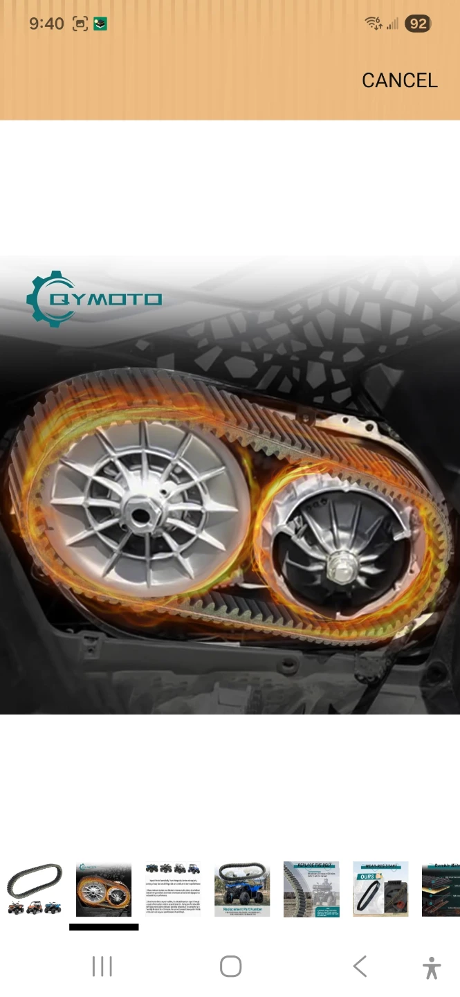 QY MOTO ATV Drive Belt - photo 2