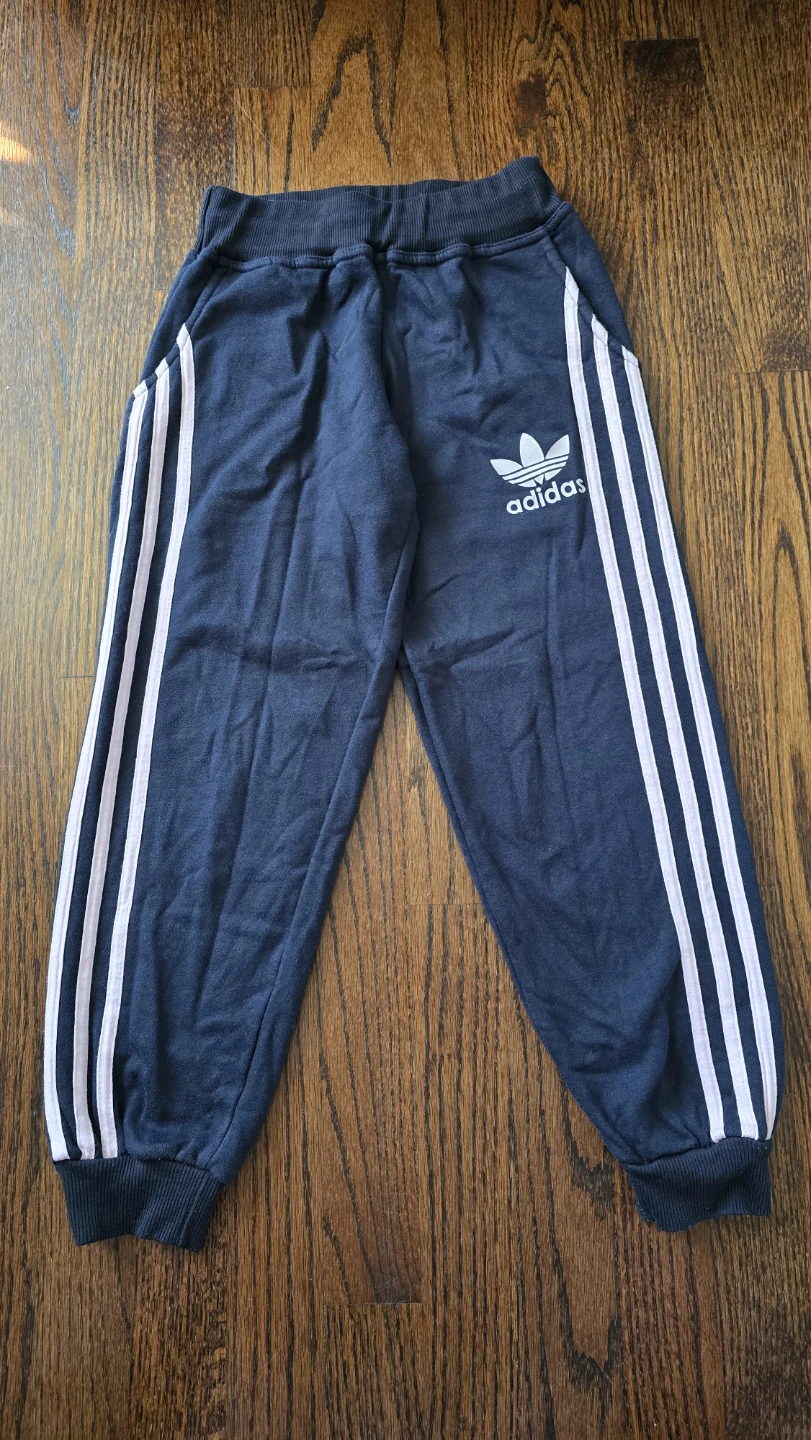 Adidas Navy Blue jogger Pants girls 8Y