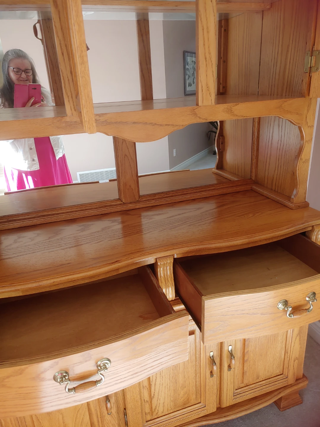 Oak China Cabinet - photo 2