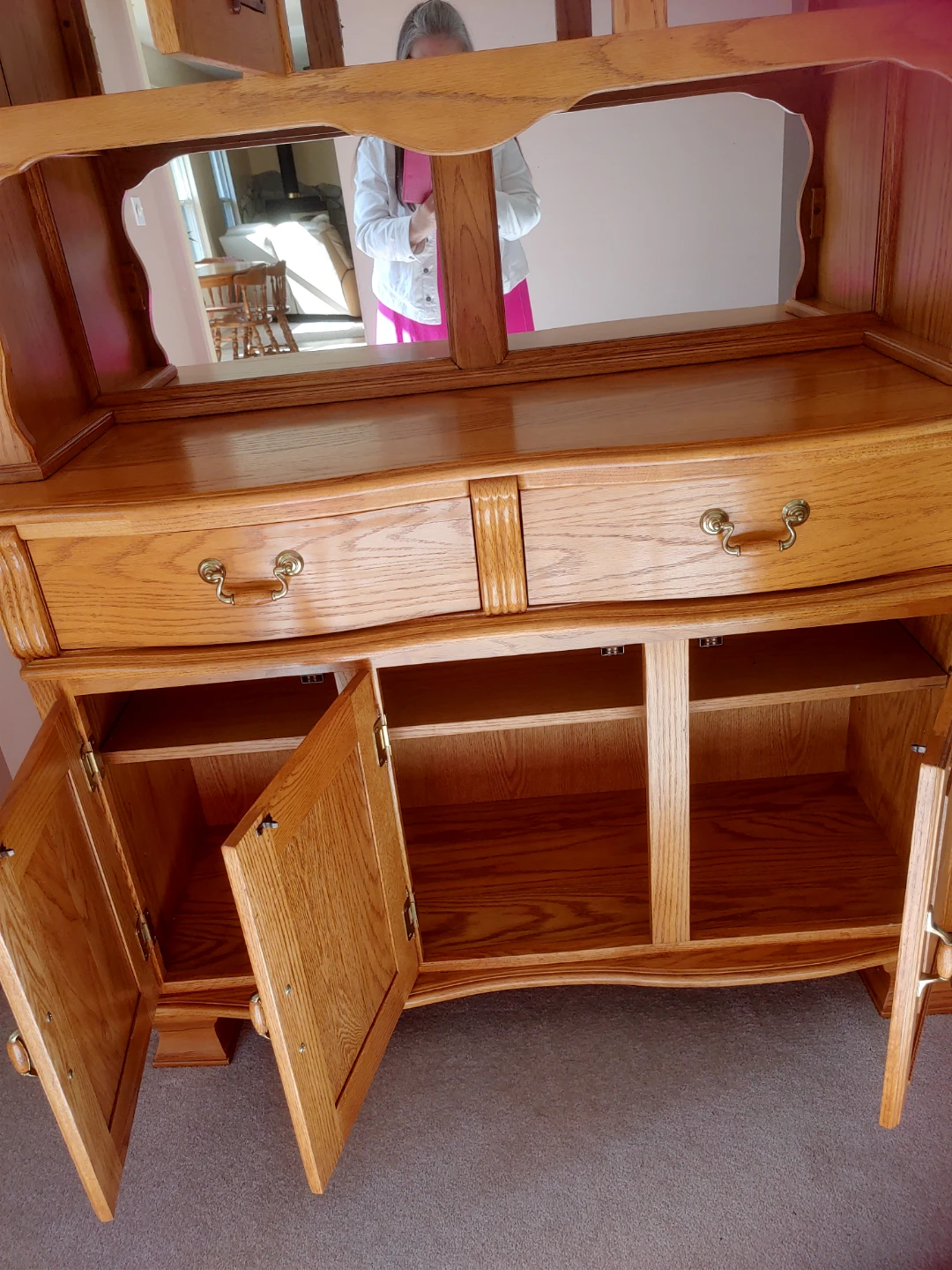 Oak China Cabinet - photo 3