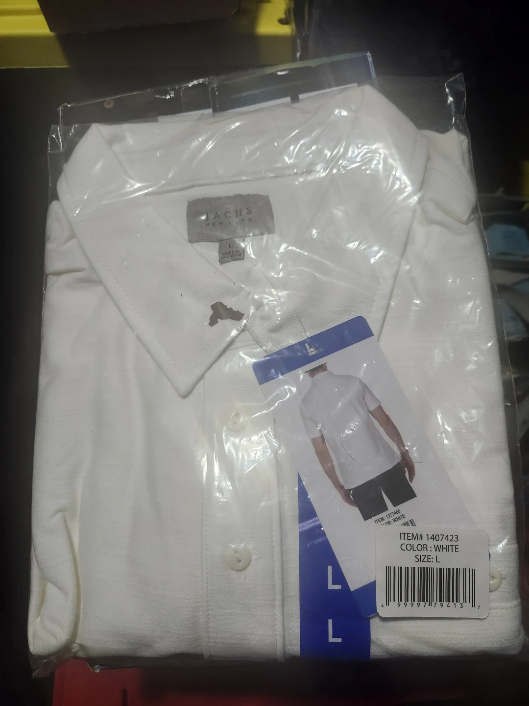 JACHS New York Men's Short Sleeve Button Down Shirt