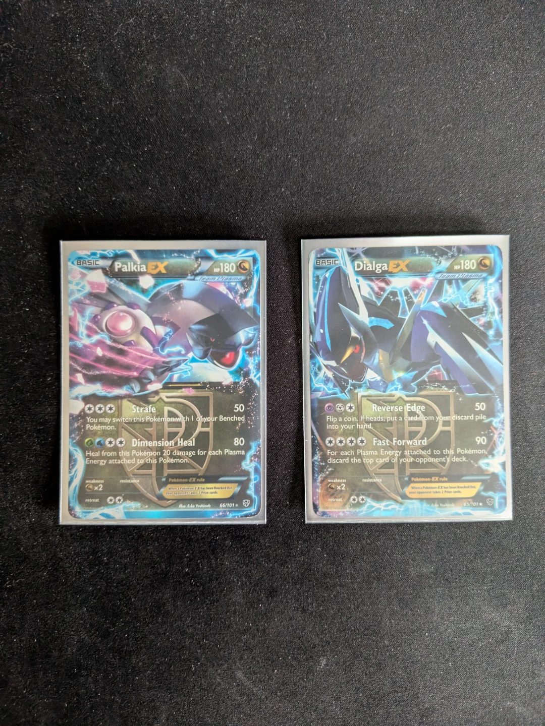 Palkia and Dialga EX Holo