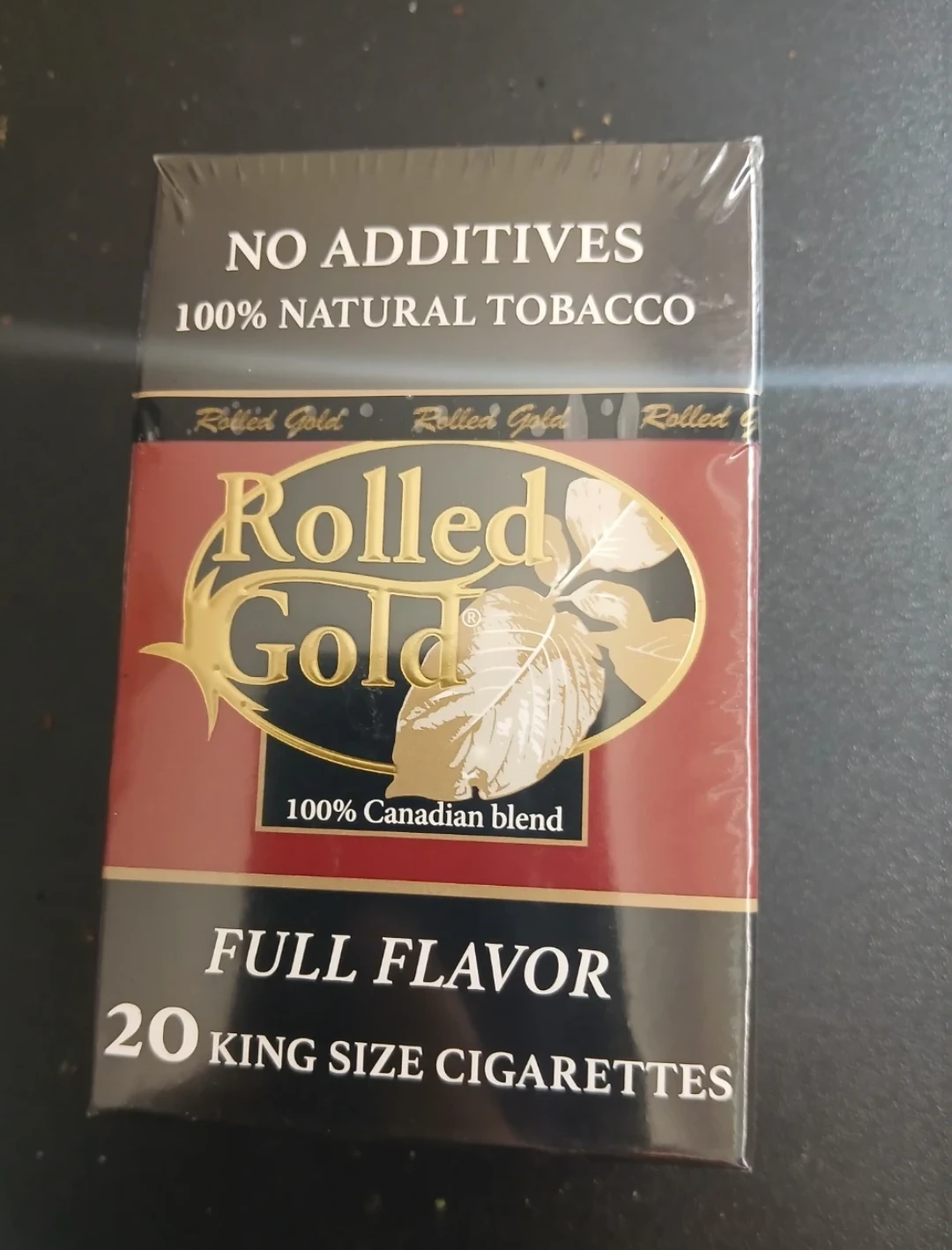Rolled Gold Full Flavor King Size Cigarettes - 20 Pack