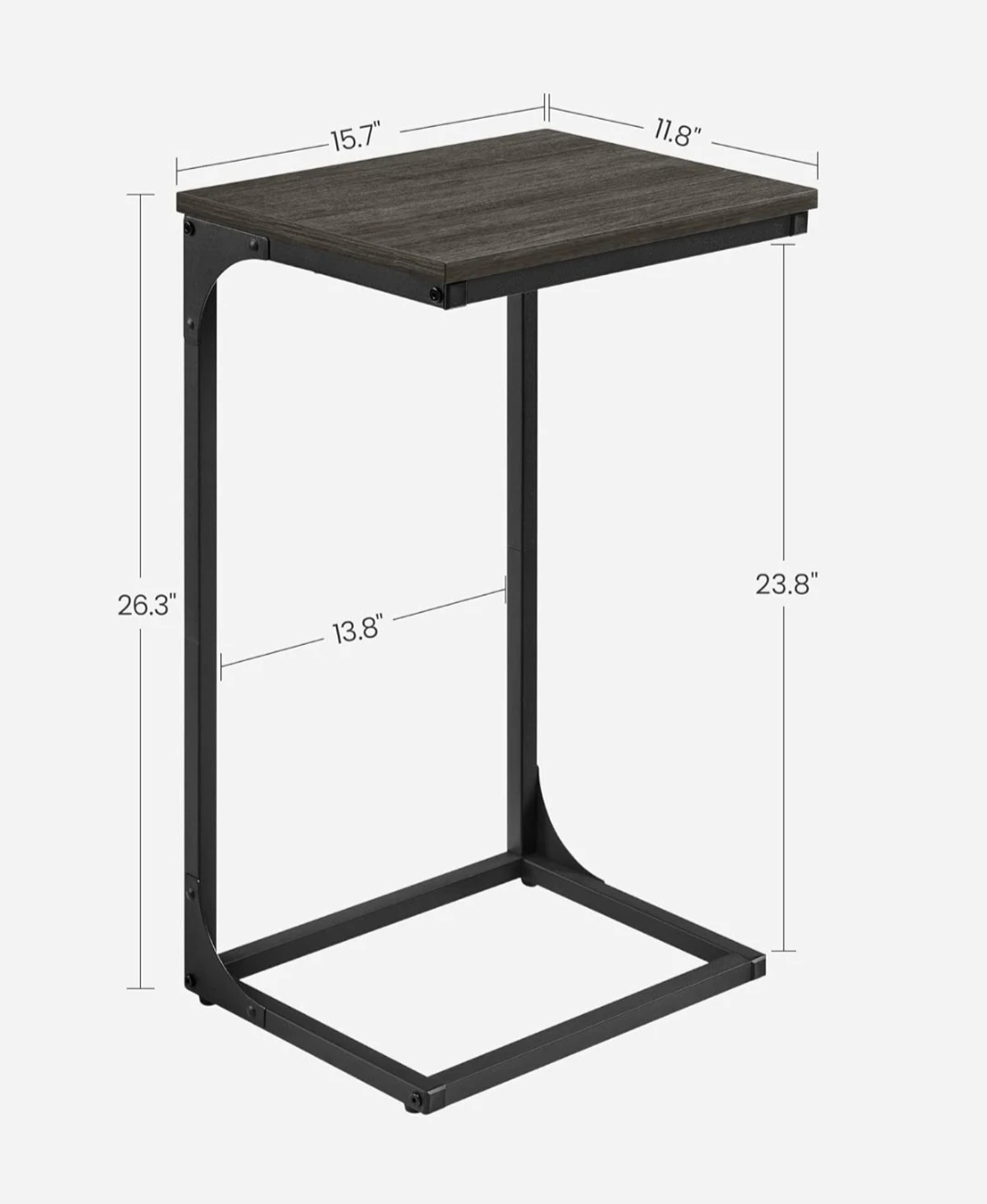 VASAGLE C-Shaped Side Table - photo 2